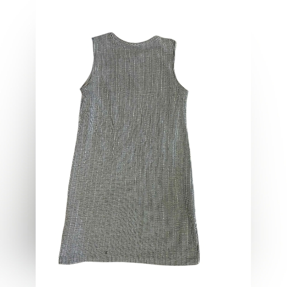 Club Monaco ‘June Dress’ White and Navy Striped Mini Length Dress EUC Size SM - Picture 4 of 8